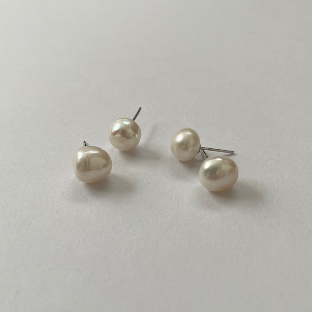 baroque pearl pierce（シルバーピアス／silver925／パールピアス）