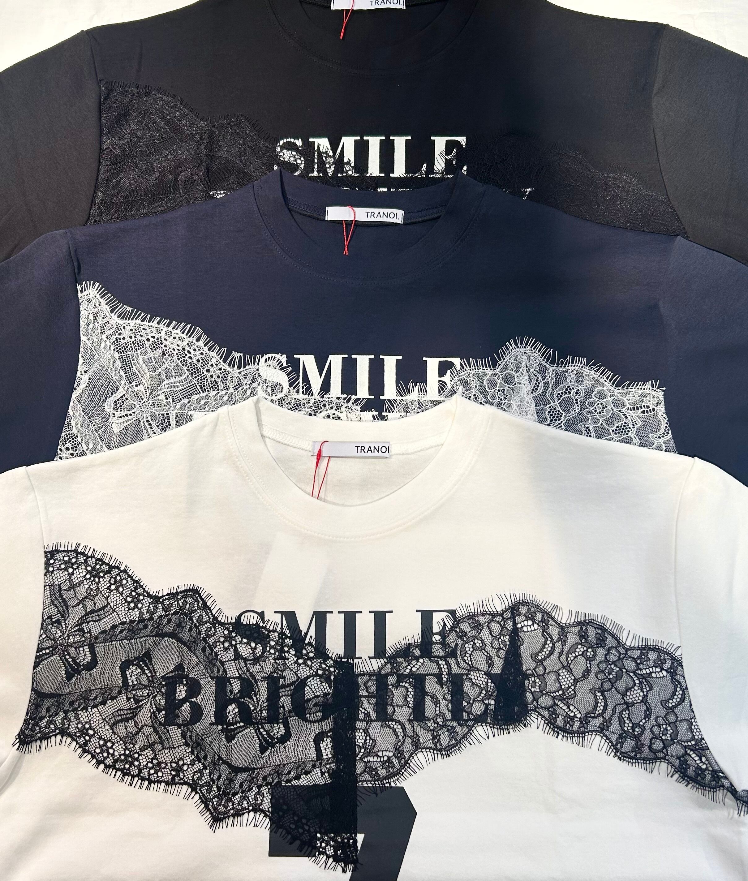 TRANOI. SEVEN LACE Tシャツ 251R205 トラノイ Tシャツ レース