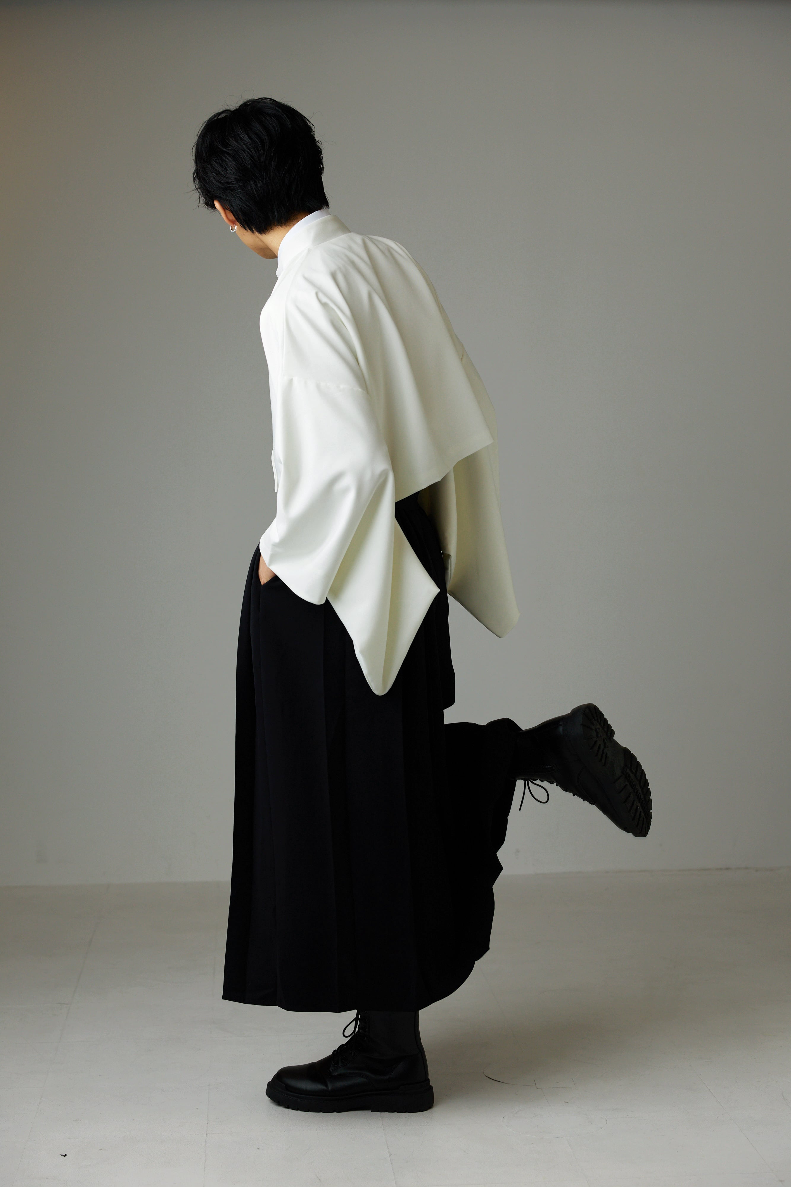 MISAMARU 着物袖学ラン 白 93224475be87421c74542ae7d064be