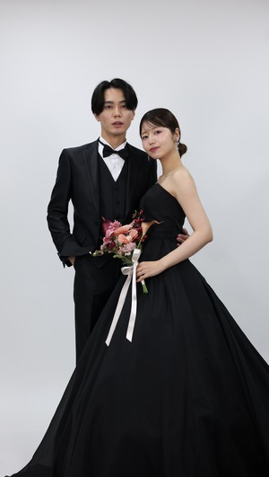 【Rental】Wine red bouquet