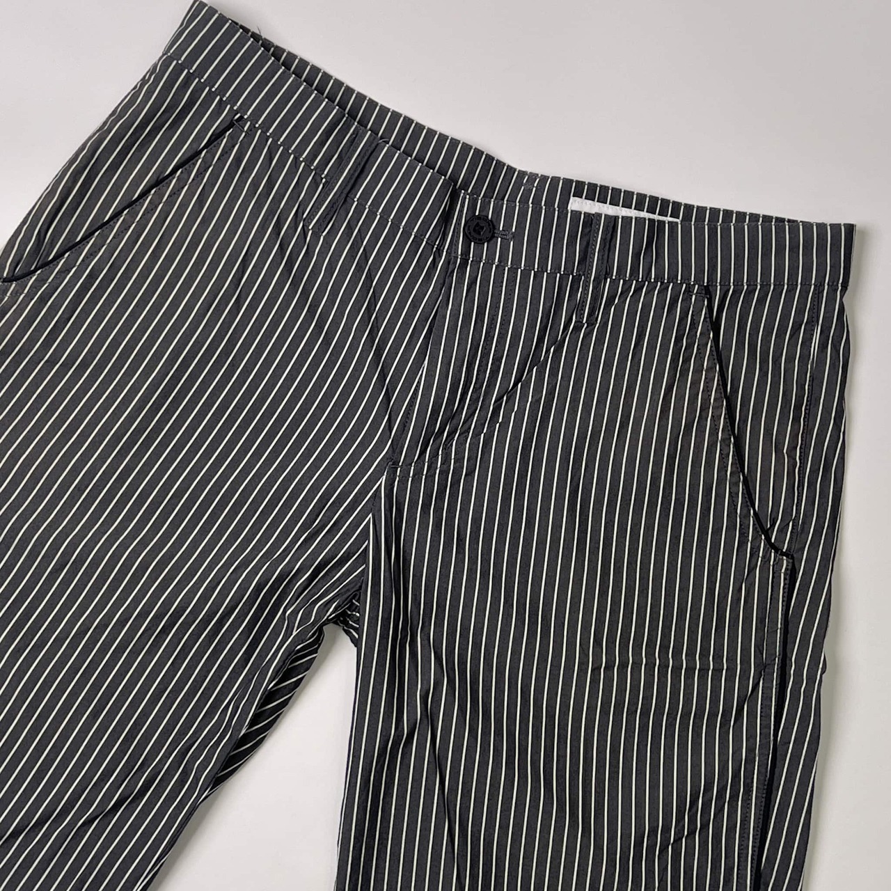 TIGORA ティゴラ ストライプ ハーフパンツ ショートパンツ 11/グレー系 レディース