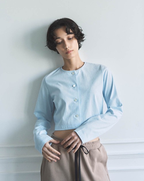 Organic Cotton Cropped Cardigan