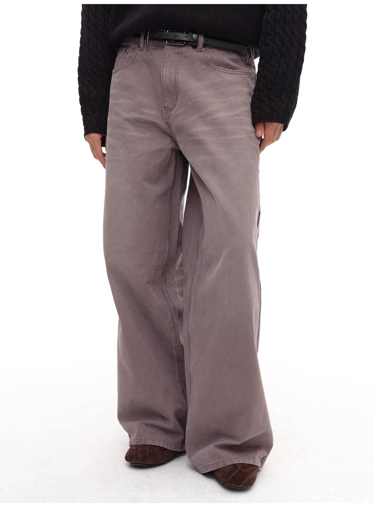 JCAESAR STUDIO Washed Wide Denim Jeans
