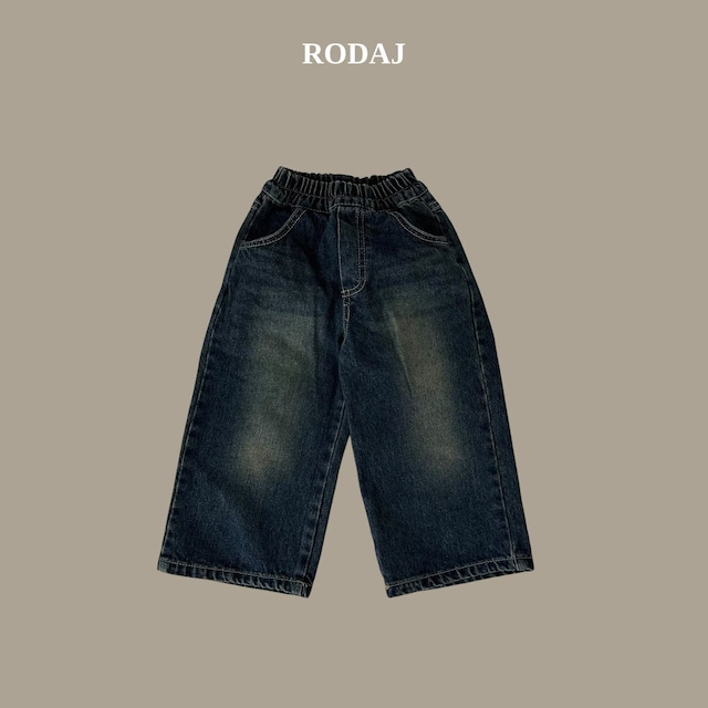 【取寄】rodaj|376 denim pants|376デニムパンツ|XS-JL|kids&jr|26 autumn