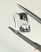Natural White Topaz 13.35ct Square Cut Loose Gemstone 天然ホワイトトパーズ 13.35ct スクエアカット ルース【LE-0072】