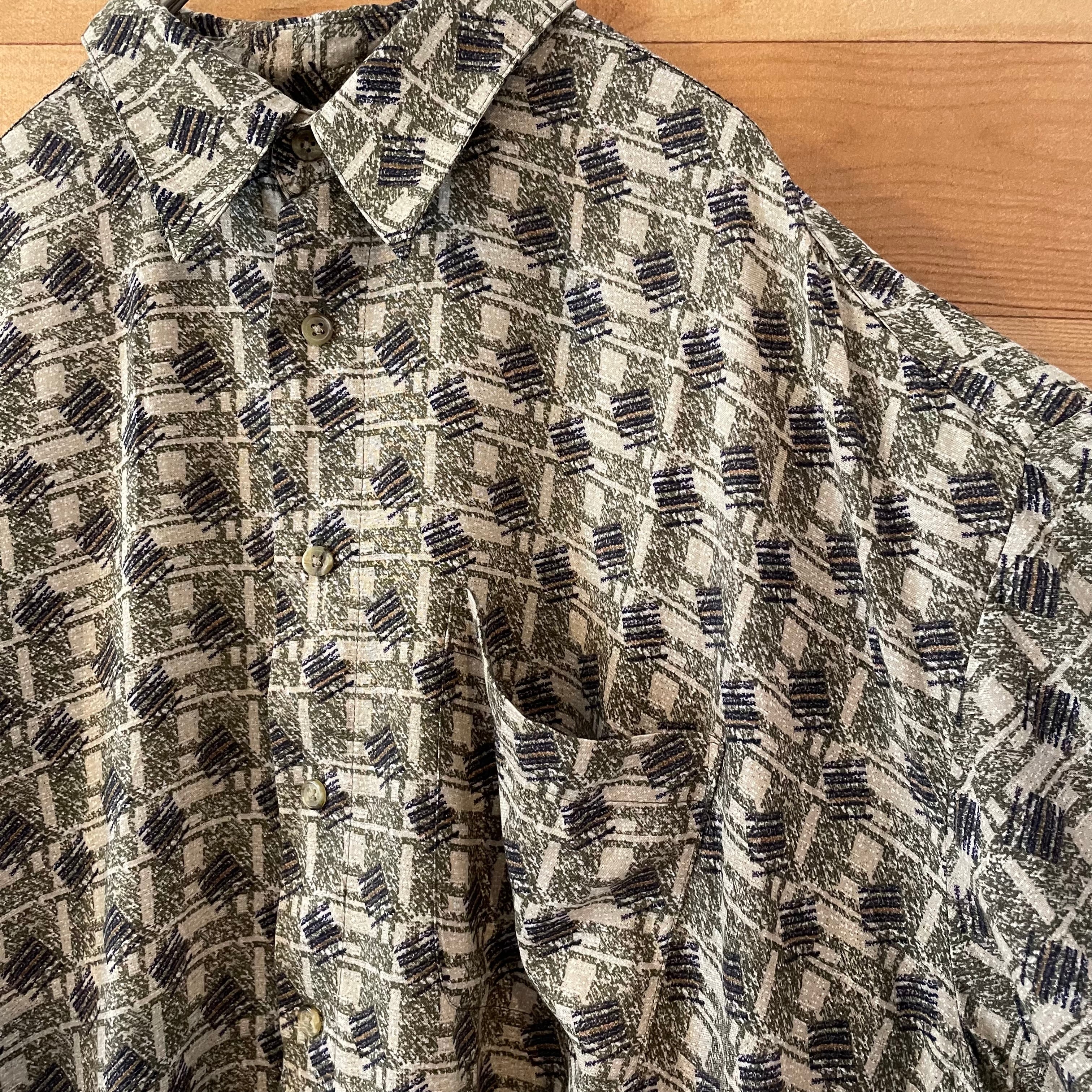 64％以上節約 浮世絵 アート 90s USA製 歌舞伎 総柄 半袖レーヨン