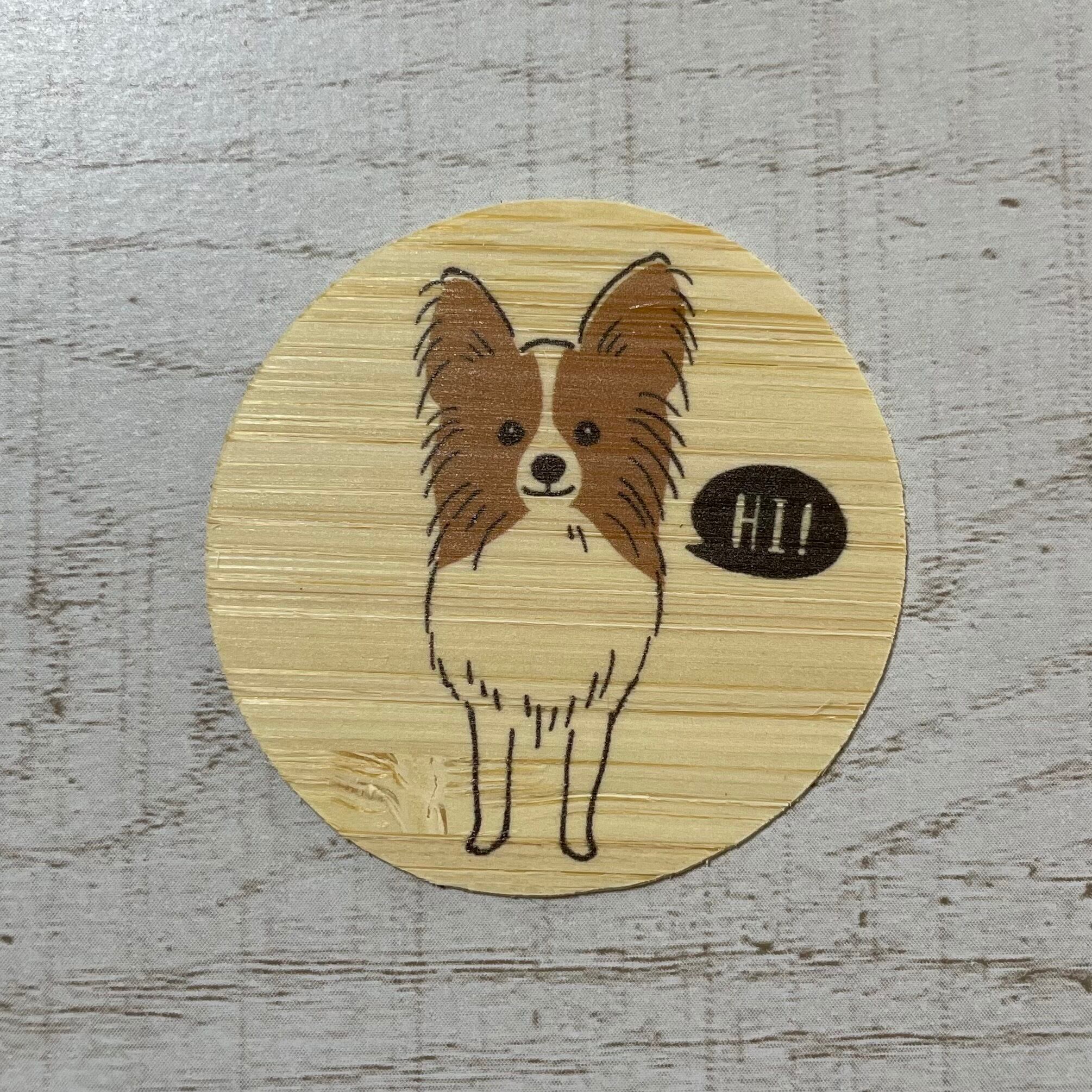 バンブーステッカー　パピヨンステッカー