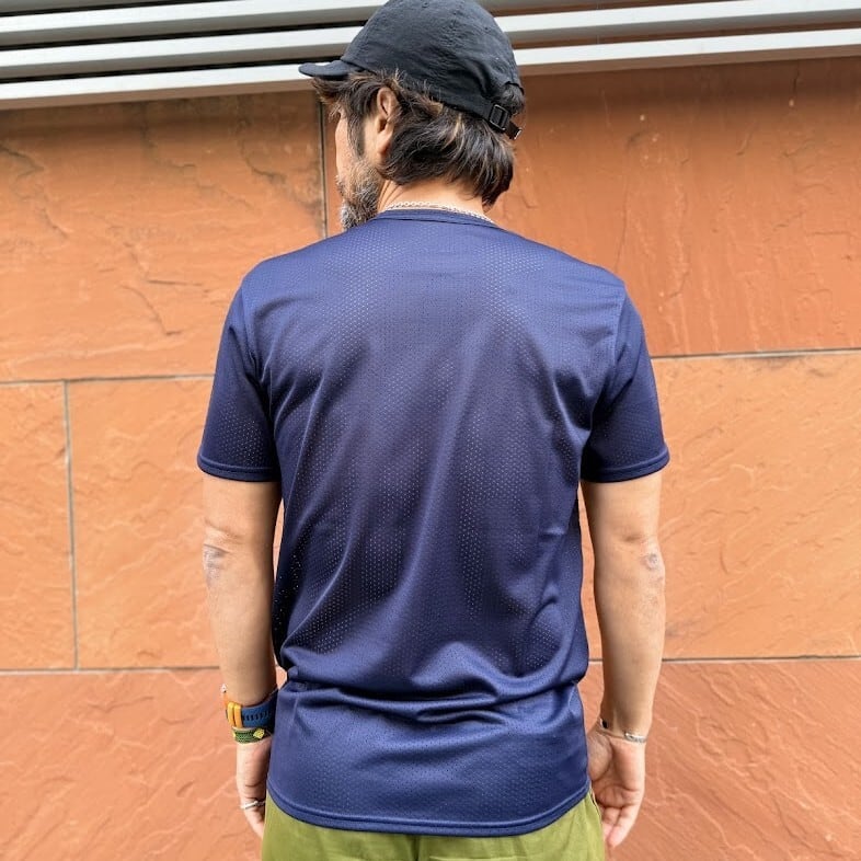 Answer4 / Dry Tshirt（Navy） | 道がまっすぐ
