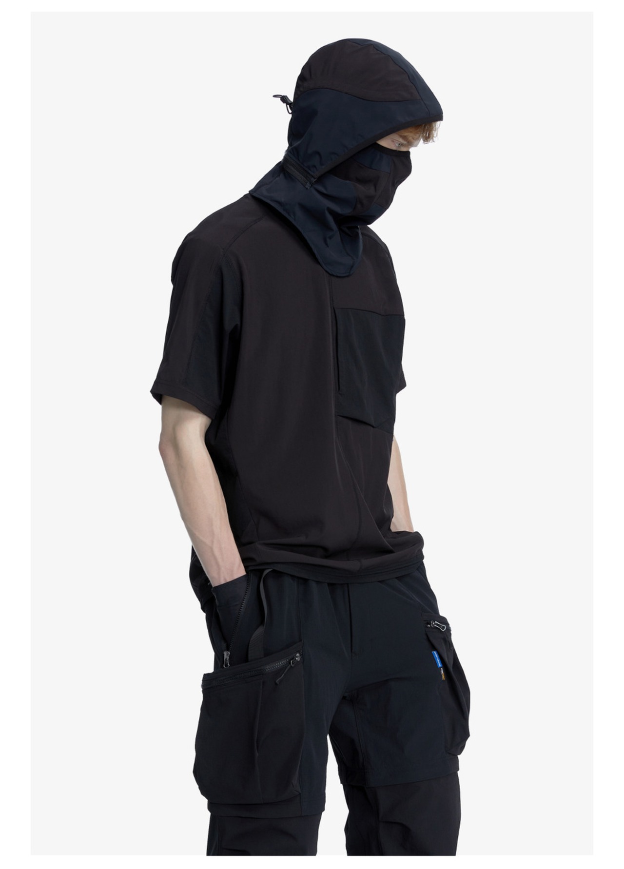 REINDEE LUSION 23SS シティファンクションカラーブロックポケットTシャツ