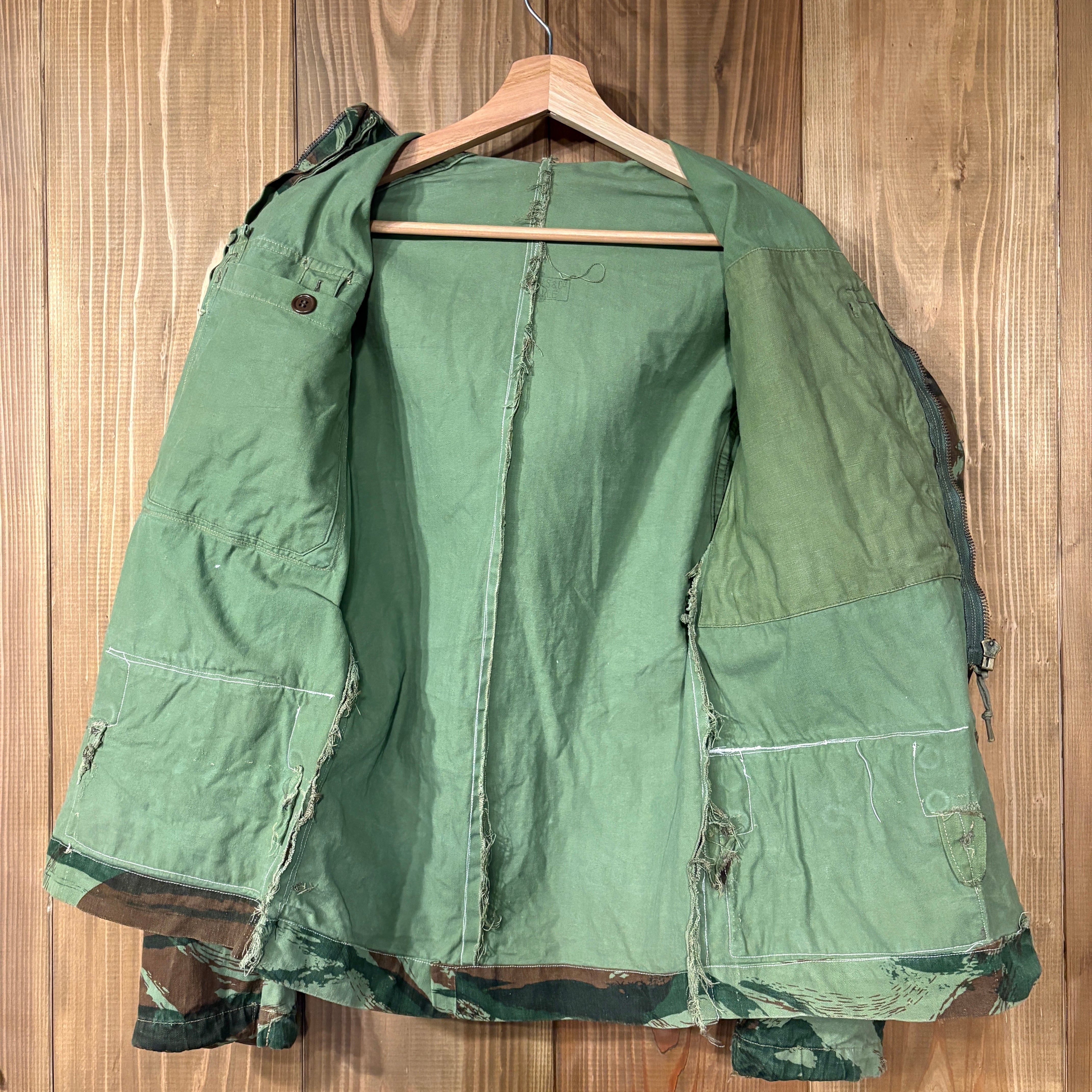 50s フランス軍 実物 TAP47 56 リザードカモ ジャケット S French Army