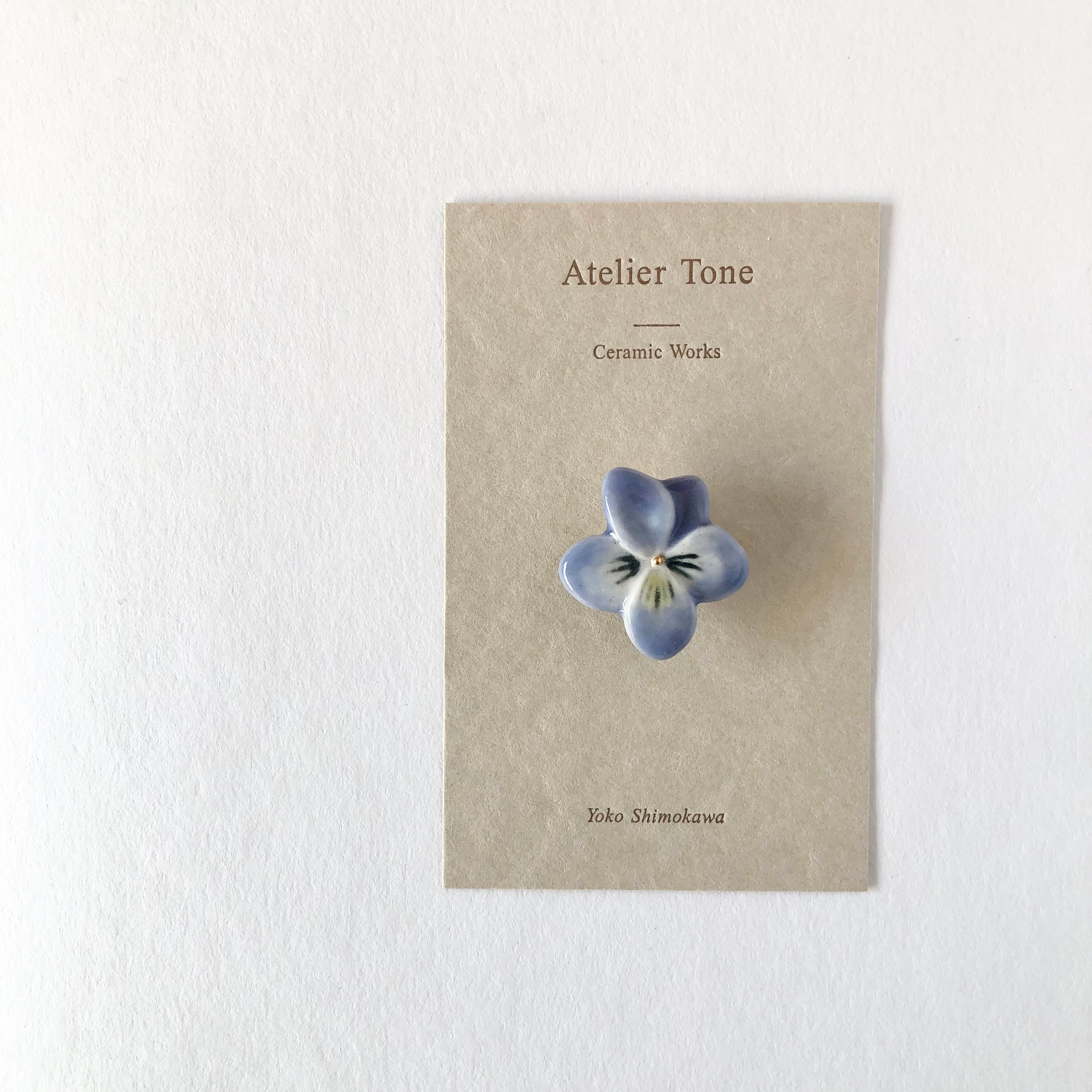 すみれの花 ピンブローチ | Atelier Tone Online Shop