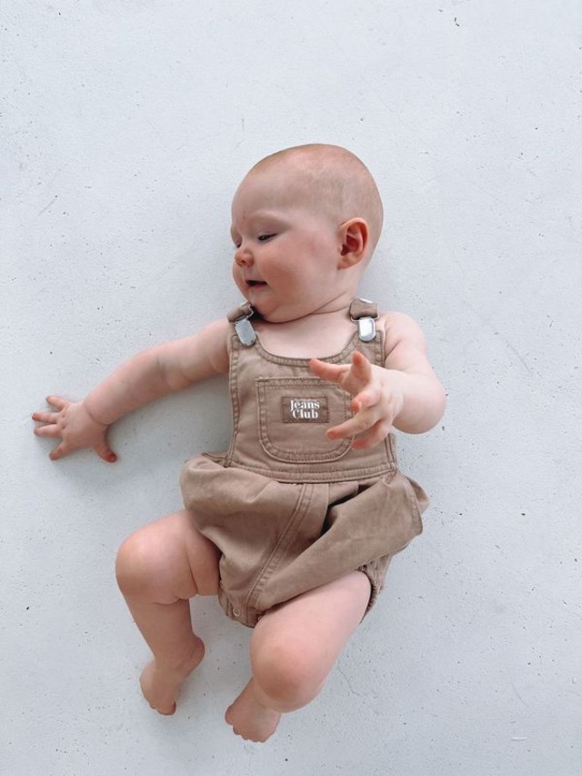 【TWIN COLLECTIVE】Bowie Bubble Overall - Natural Organic