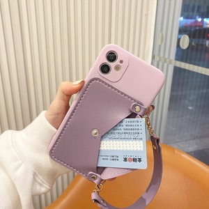 iphone X 11 12 シリーズ  カード収納 シンプルシリコンケース♡カメラフルカバー