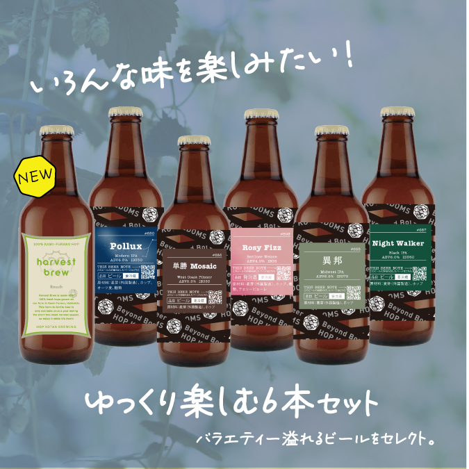 【バラエティ豊か!】ゆっくり楽しむ6本セット