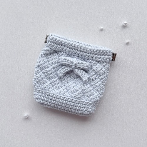 Snap Pouch   ྀི Ribbon Edition〈 SNOW. Blue 〉