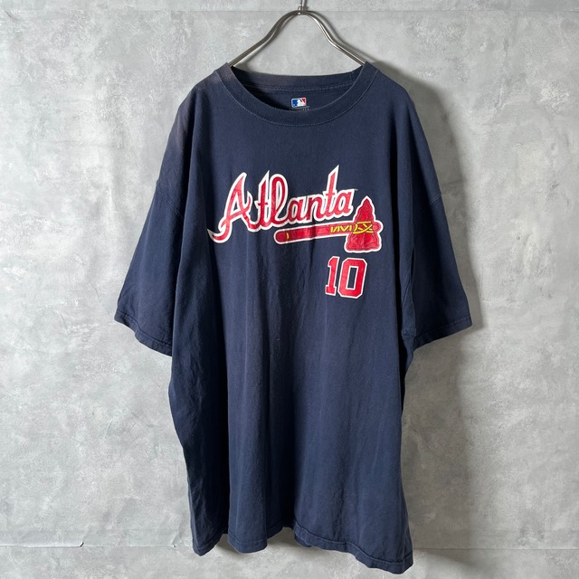 #5174 "MLB" Atlanta･Braves "JONES" 10 print T-shirt