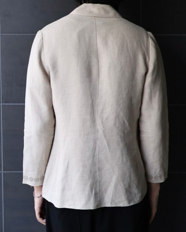 linen fly front shirt