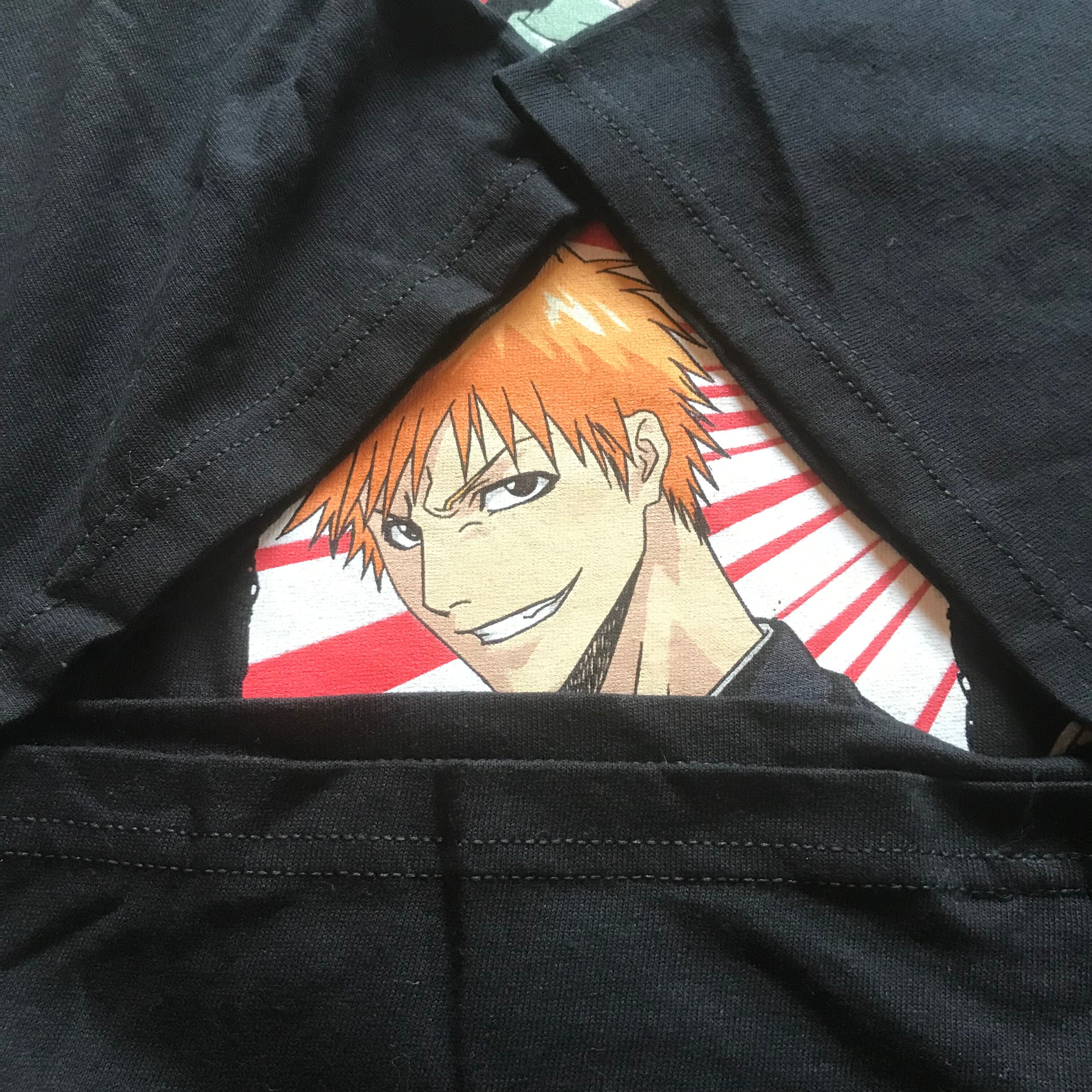 デッドストック　00s　bleach　Tシャツ　L　グレー　アニメTシャツ *