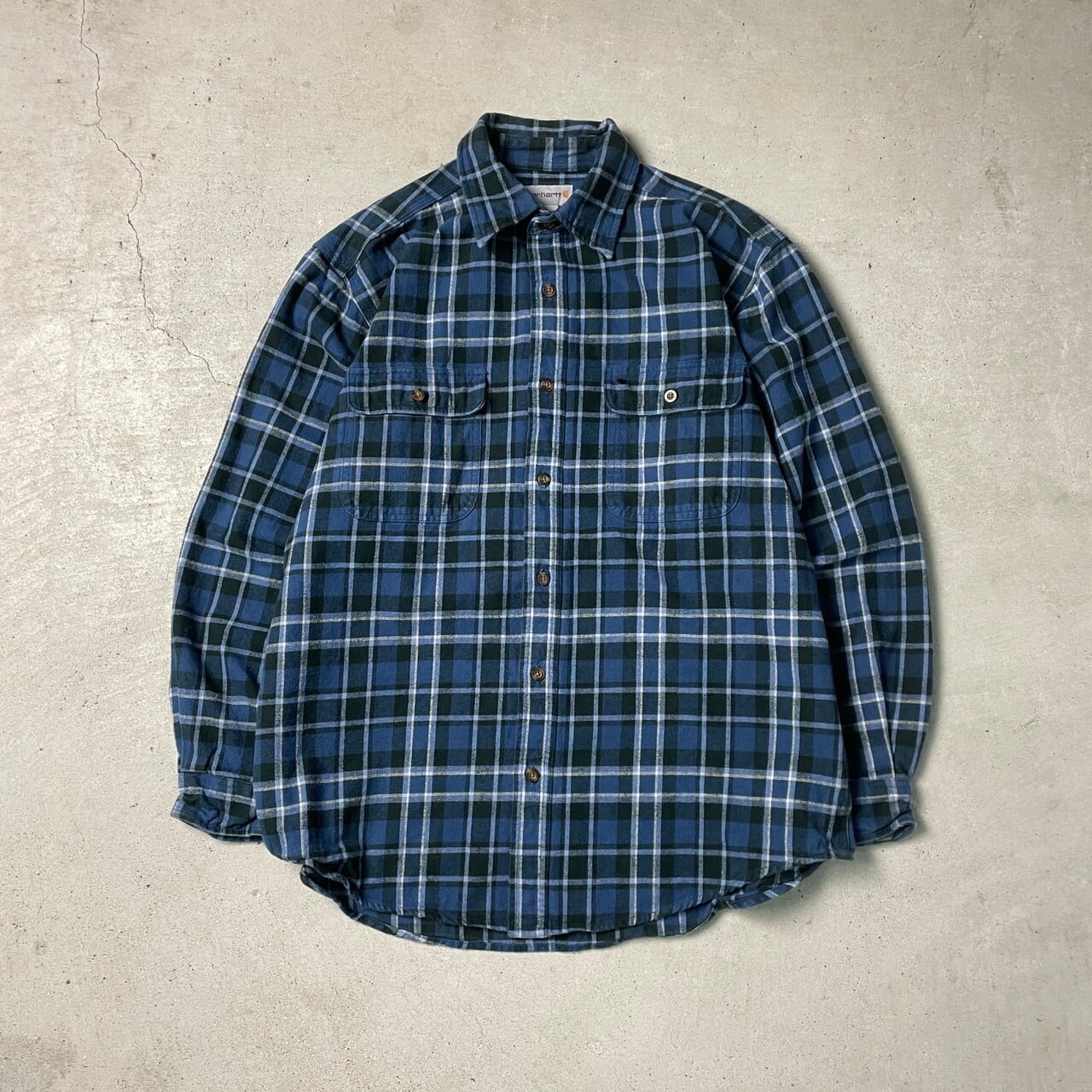 Carhartt カーハート 長袖 チェック柄 ネルシャツ メンズ2XL相当 古着 