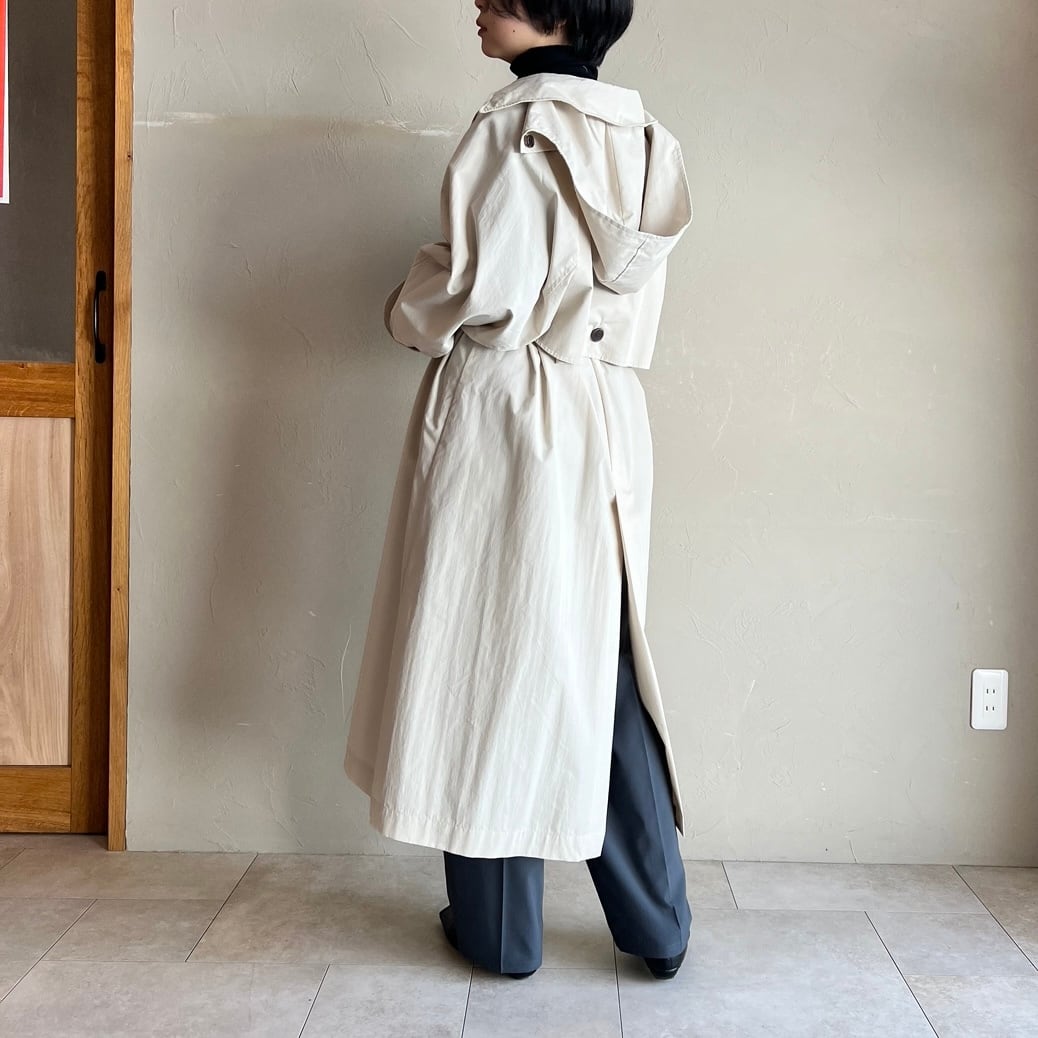 CLOCHE 】フード付ロングトレンチコート | valance 福井｜レディース