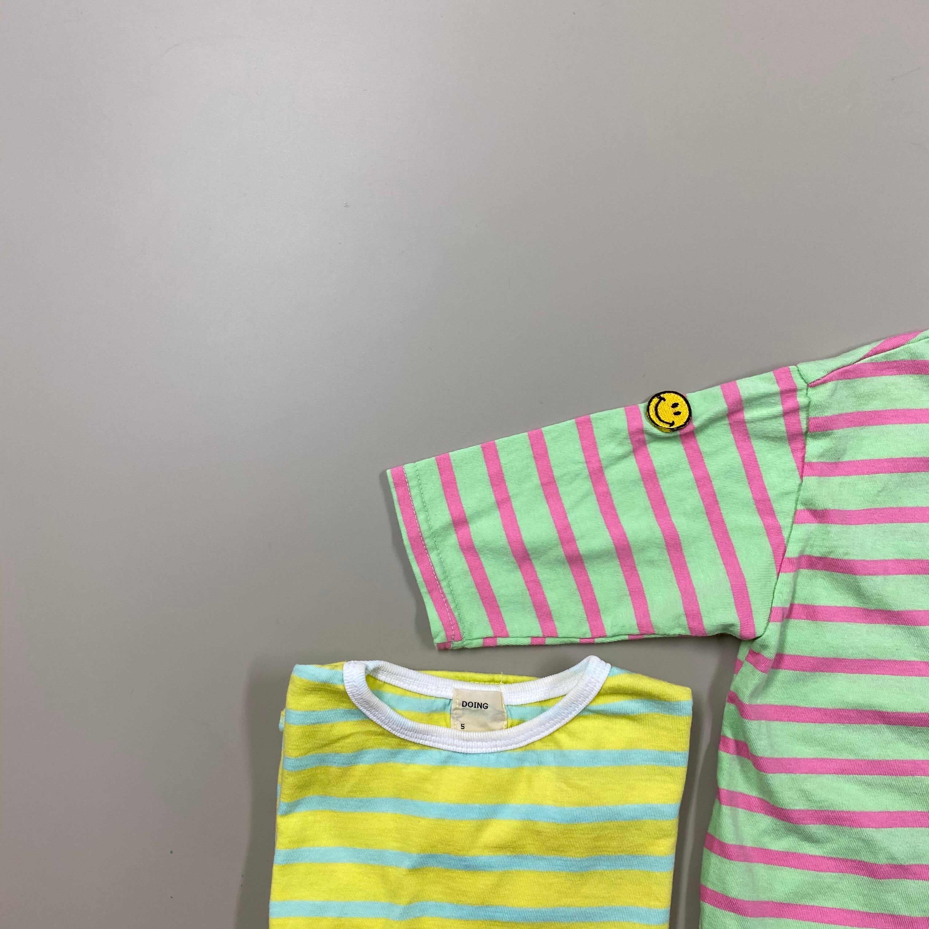 [即納] smile again stripe tee (30% off)