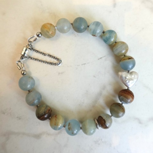 Blue Heart Bracelet