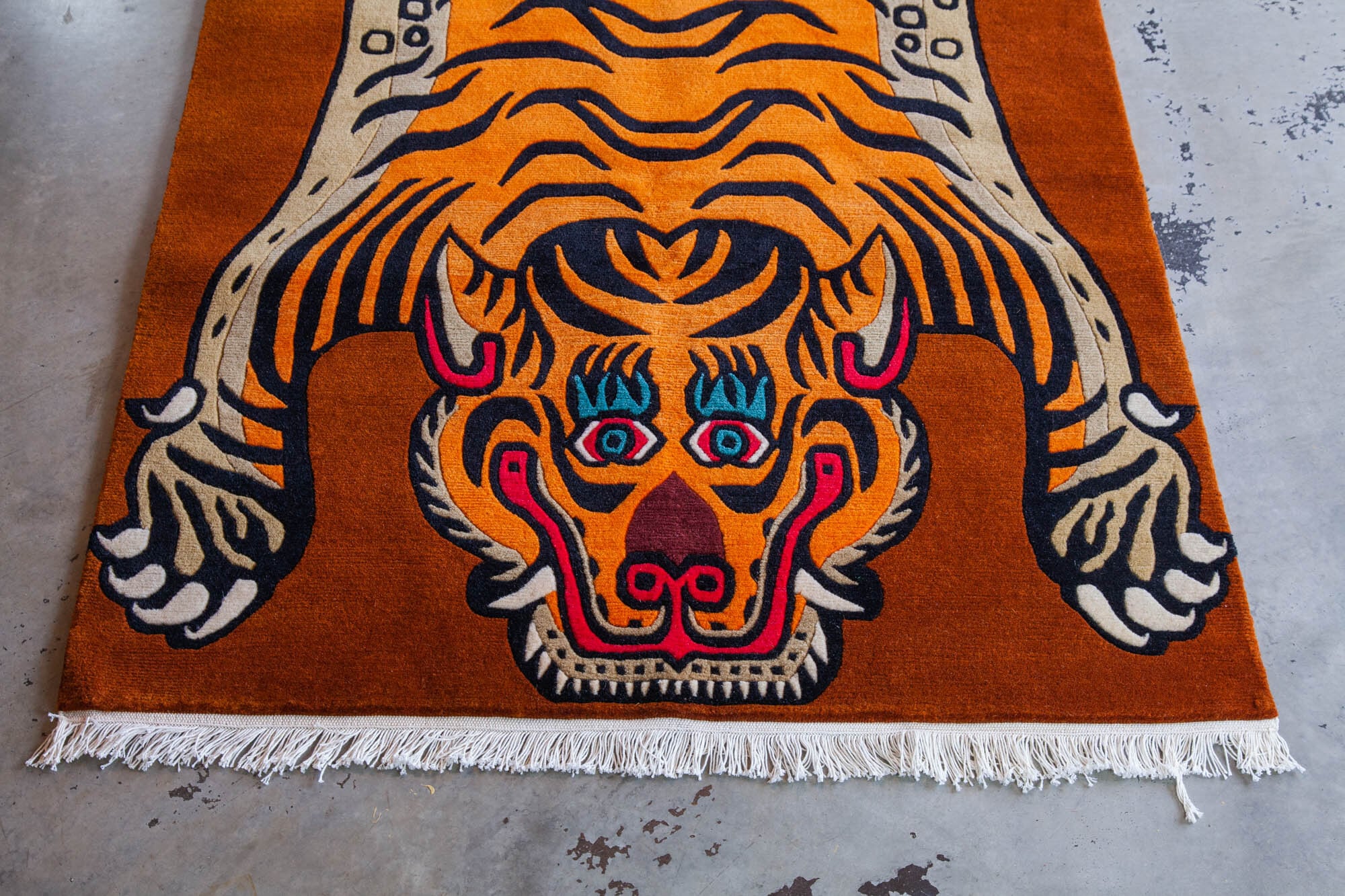 Tibetan Tiger Rug 《Lサイズ•ウール027》チベタンタイガーラグ