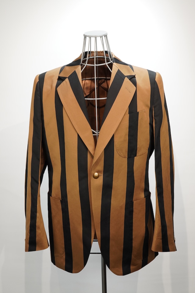 HS-ATTIRE / Cotton Linen Regatta Striped Jacket