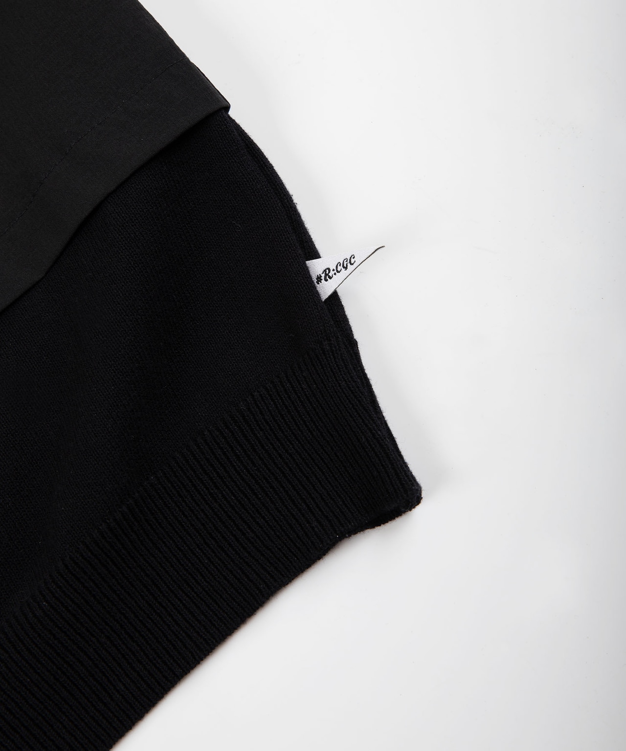 【RCGC】KNIT SWITCHING NYRON OPEN COLLAR SHIRTS［RGS001］