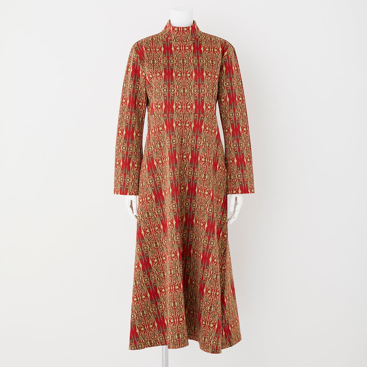 J_O×FUMIE=TANAKAジャガードフレアワンピース【龍】