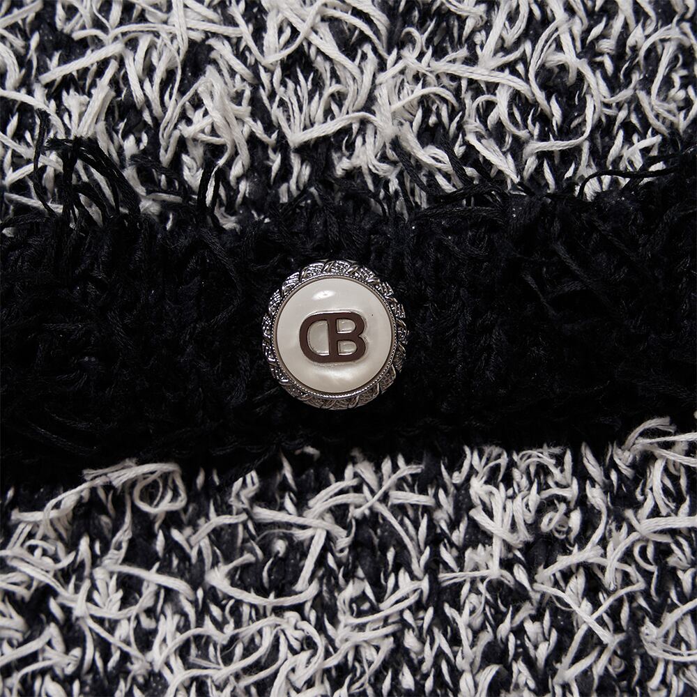 24SS】doublet TWEED KNIT CARDIGAN (BLACK) 24SS42KN139 | IAAAM ...