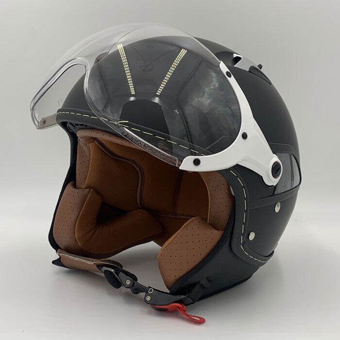 シールド付きJETヘルメット JillRide2 マットブラック InnerShield Jet