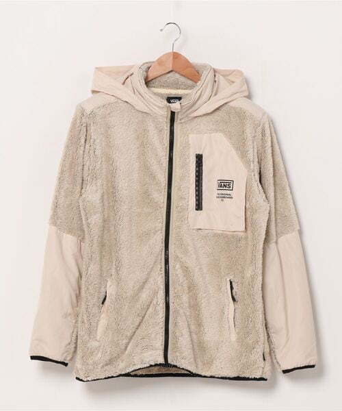VANS(バンズ) US Boa Zip Hoodie ボア ジップフーディー ベージュ 120K1090800