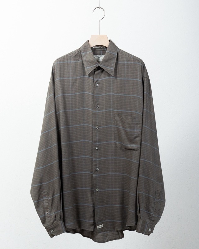 "Burma Bibas" plaid rayon shirt