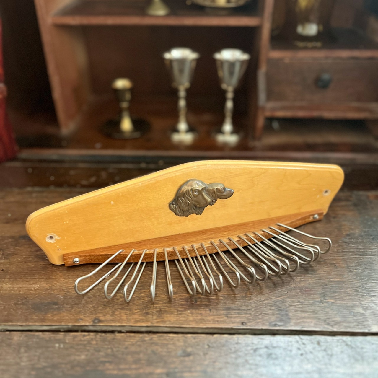 ヴィンテージ ネクタイホルダー Vintage Wood Tie Holder | my desk 