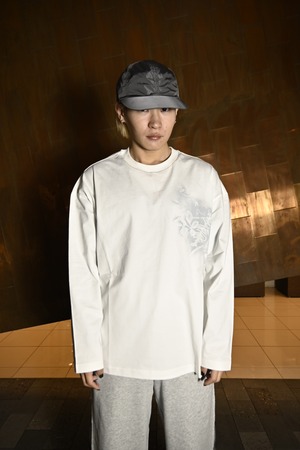 【26SS】Feng Chen Wang フェンチェンワン / Spray painted plants dye tee