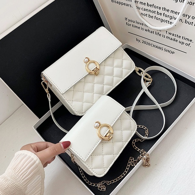 小さなフレグランスバッグ女性2020夏の新しい潮Linggeチェーンバッグショルダーメッセンジャーバッグファッション野生の小さな正方形のバッグ Tiancai_Wing_Bag4846127