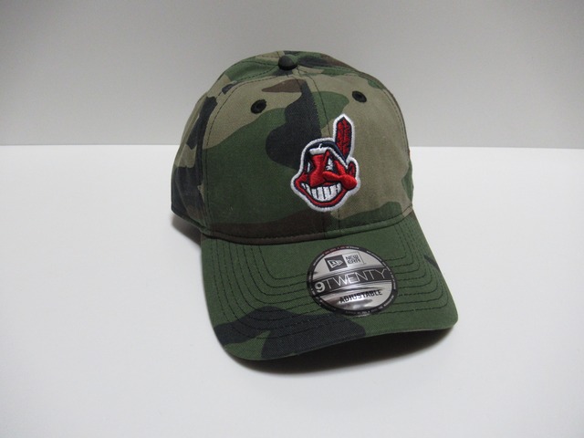 NEW ERA 9twenty Cleveland Indians インディアンス CAP  Woodland Camo