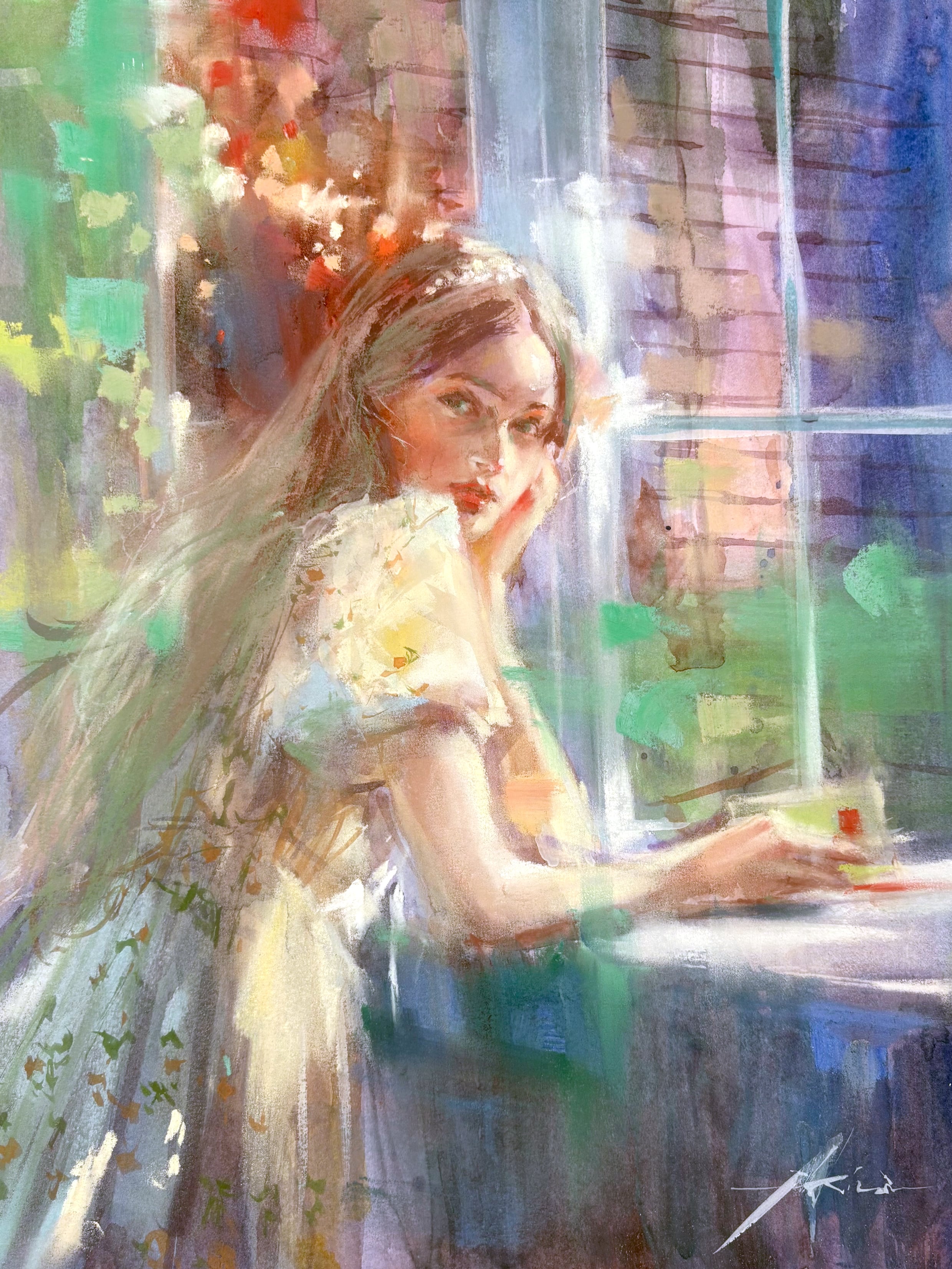 額入り壁掛け 水彩画 旭秋作　海岸 1151 vasenoir