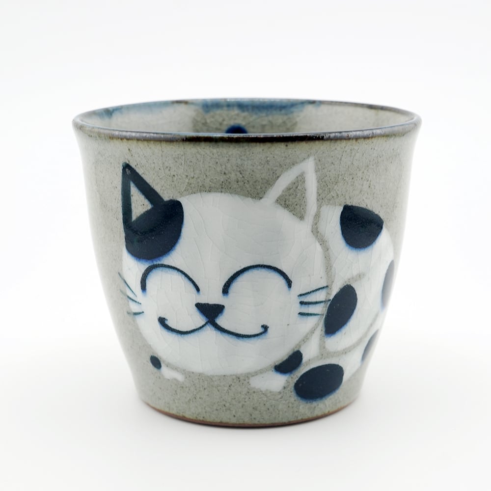猫カップソーサー(瀬戸焼ねこライン)全2種類 | マスノヤ衣料品店