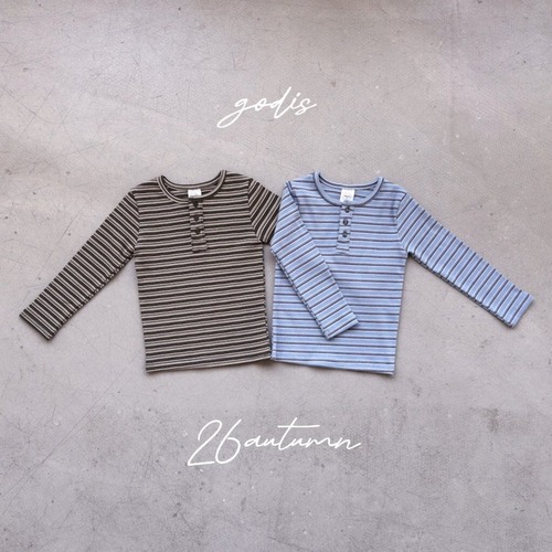 GODIS［取寄］st rib button tee 26autumn