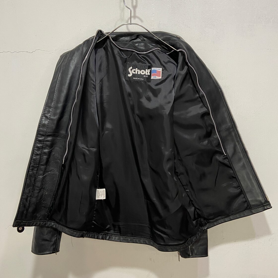 USA製 Schott N.Y.C 641 シングルライダースジャケット 36 | PAY ID