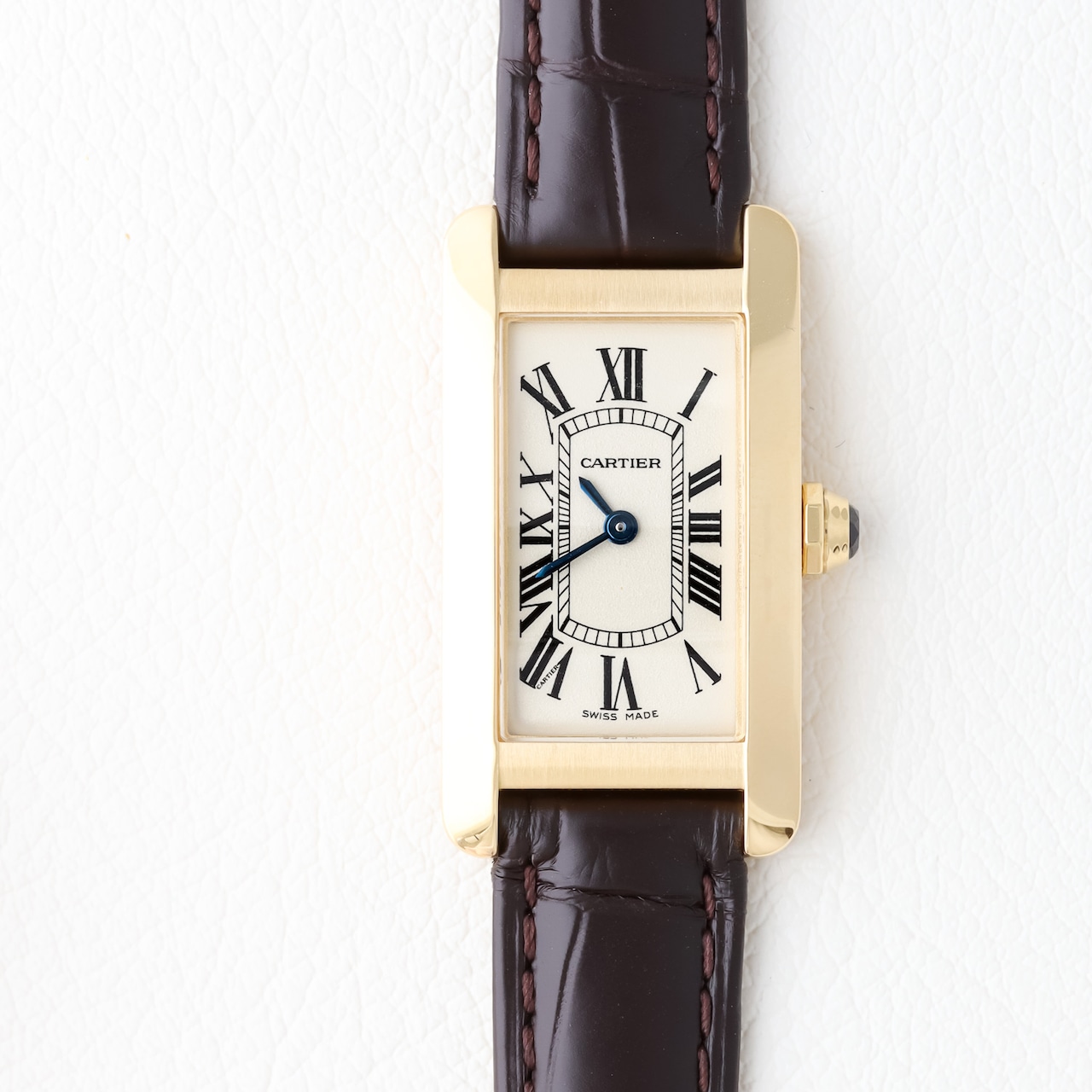 カルティエ タンクアメリカン SM ゴールド 純正ベルト