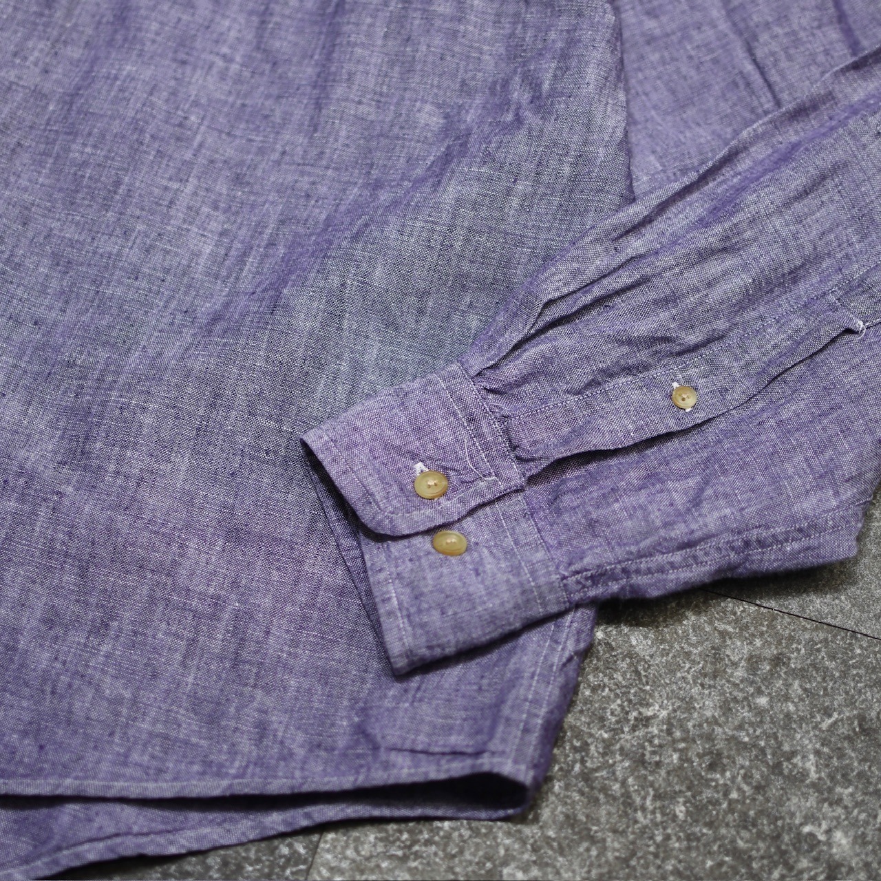 marble purple linen button down shirt