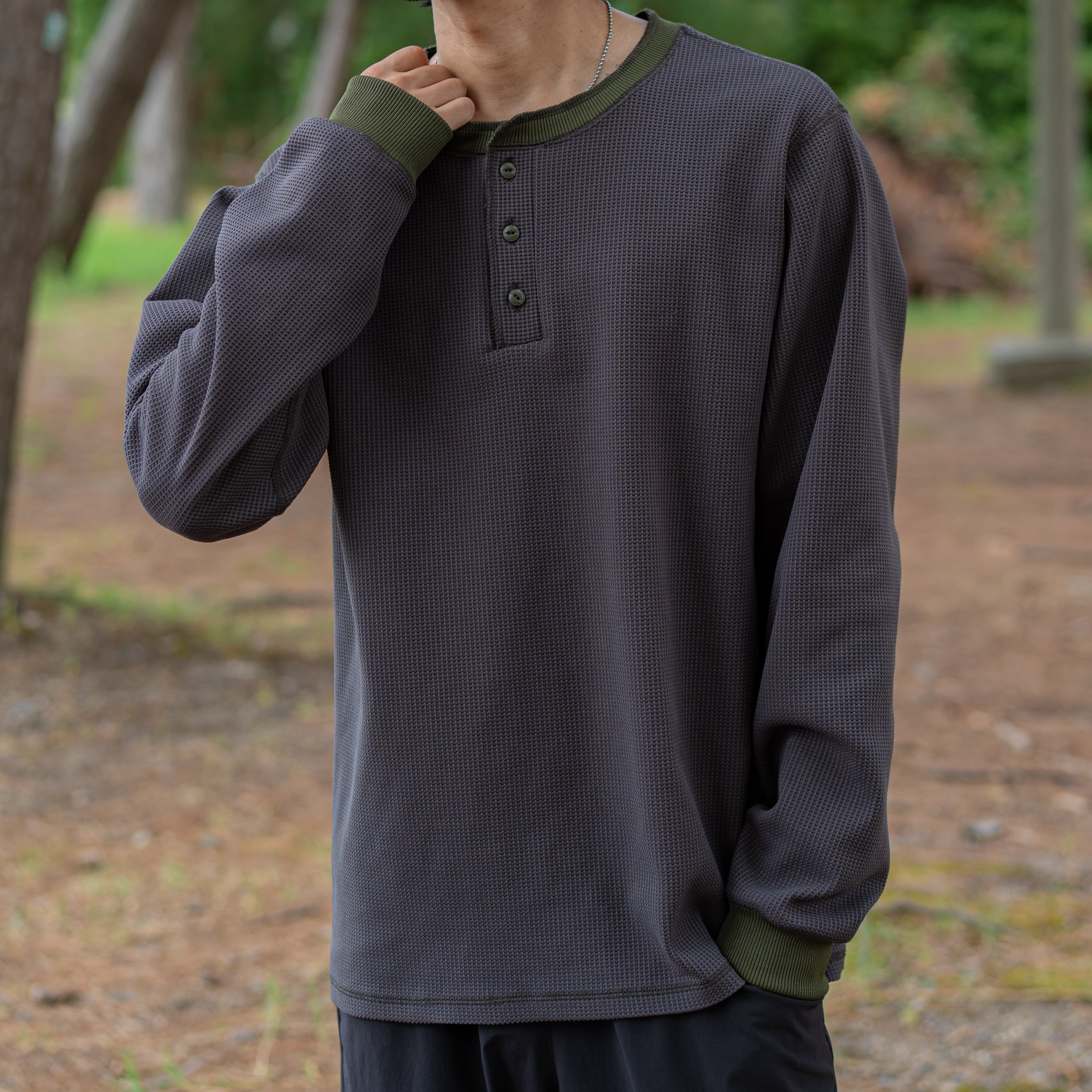 ヘンリーネック・ワッフル | Tabiji