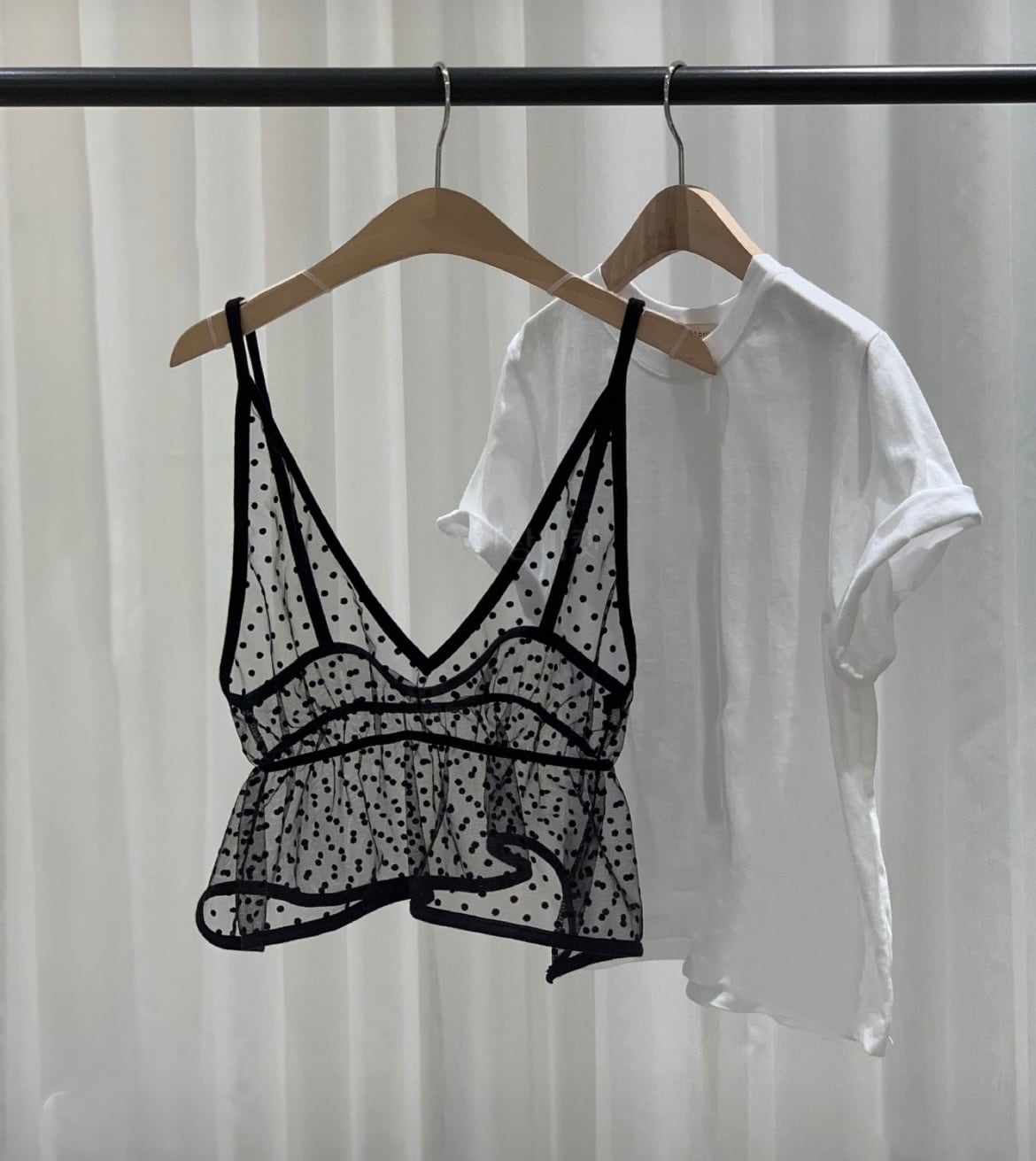 3color / シースルーキャミビスチェ