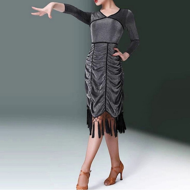 グレイッシュエレガンス・フリンジドレス ds0946