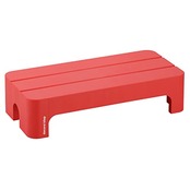 サンカ ステップ台 踏み台 昇降 デコラステップ レッド ショートL (幅59×奥行28×高さ14cm) おしゃれ 低い 室内 玄関 トイレ 日本製 DS-SLRE