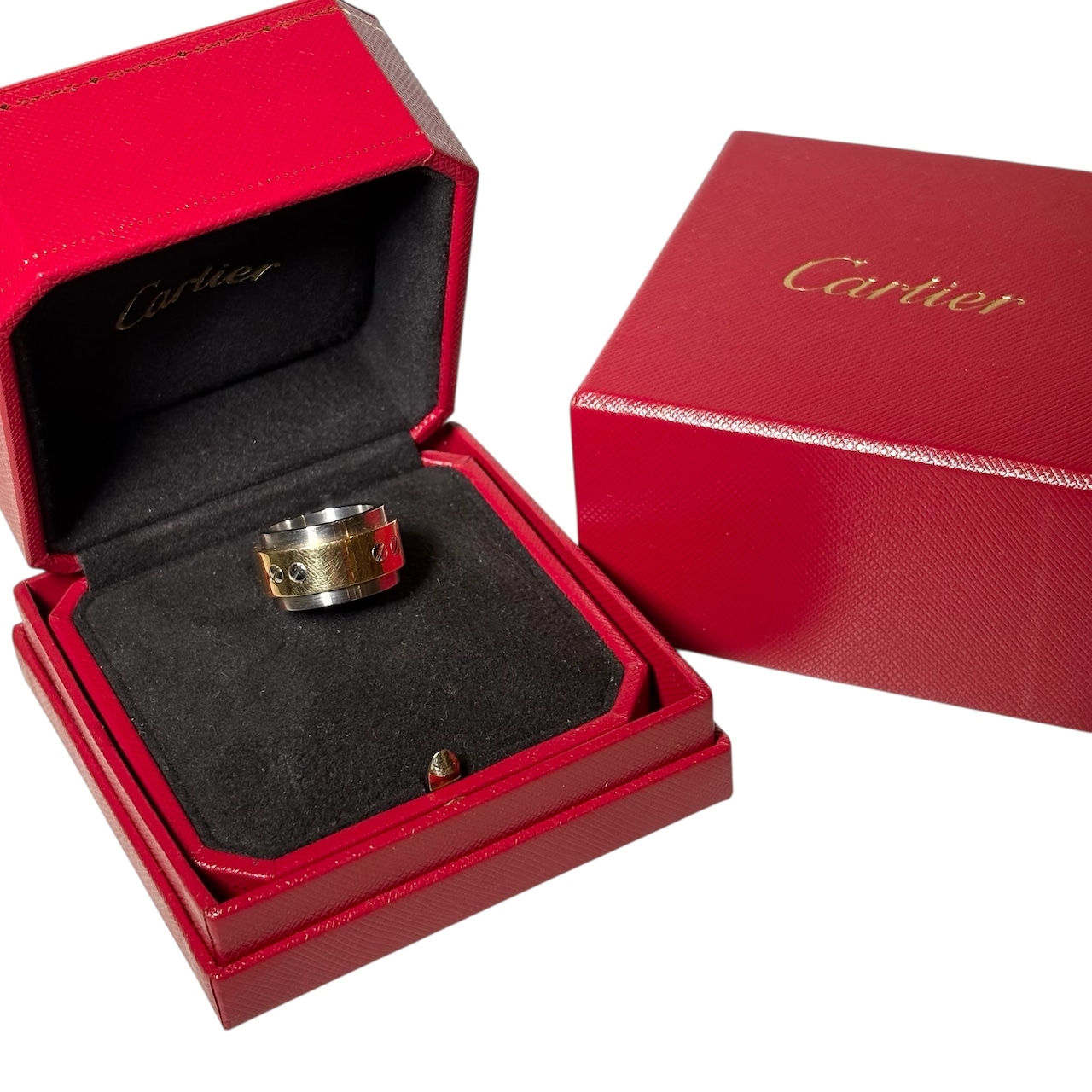 CARTIER ss × k18 ring “Santos100”