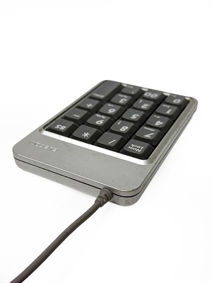 エレコム USBテンキーパッド TK-UEHSV 専用ソフト/ドライバー不要 大きな文字で見やすい数字キー 動作品